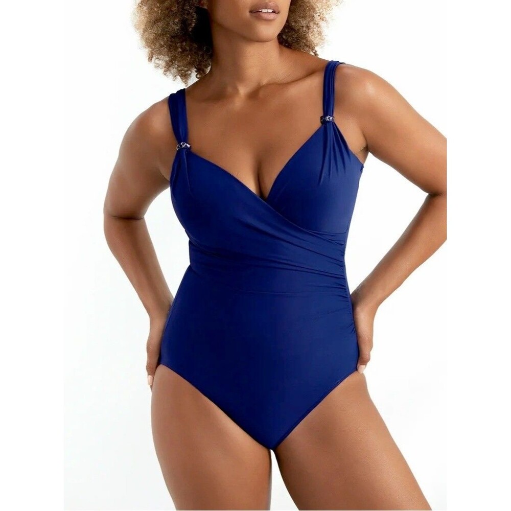 Miraclesuit Razzle Dazzle Siren Orchid One-Piece Swimsuit Size 6 NWT $190